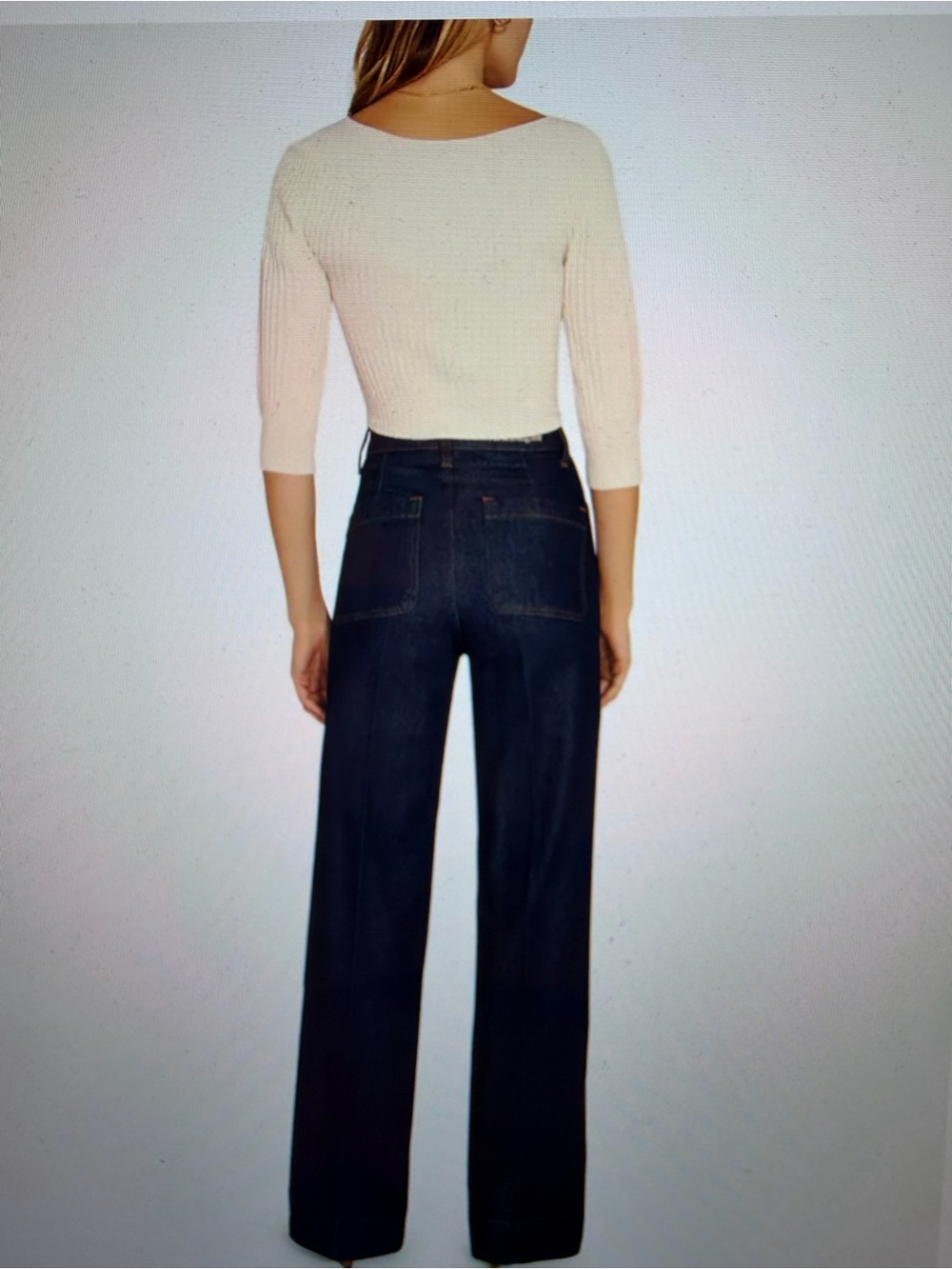 NWT Favorite Daughter Mischa High-Rise Wide-Leg “Pepper Wash”, Denim Jeans - Picture 2 of 9